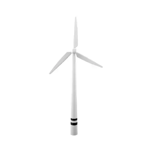 3d Wind turbine front and angle view 3D model