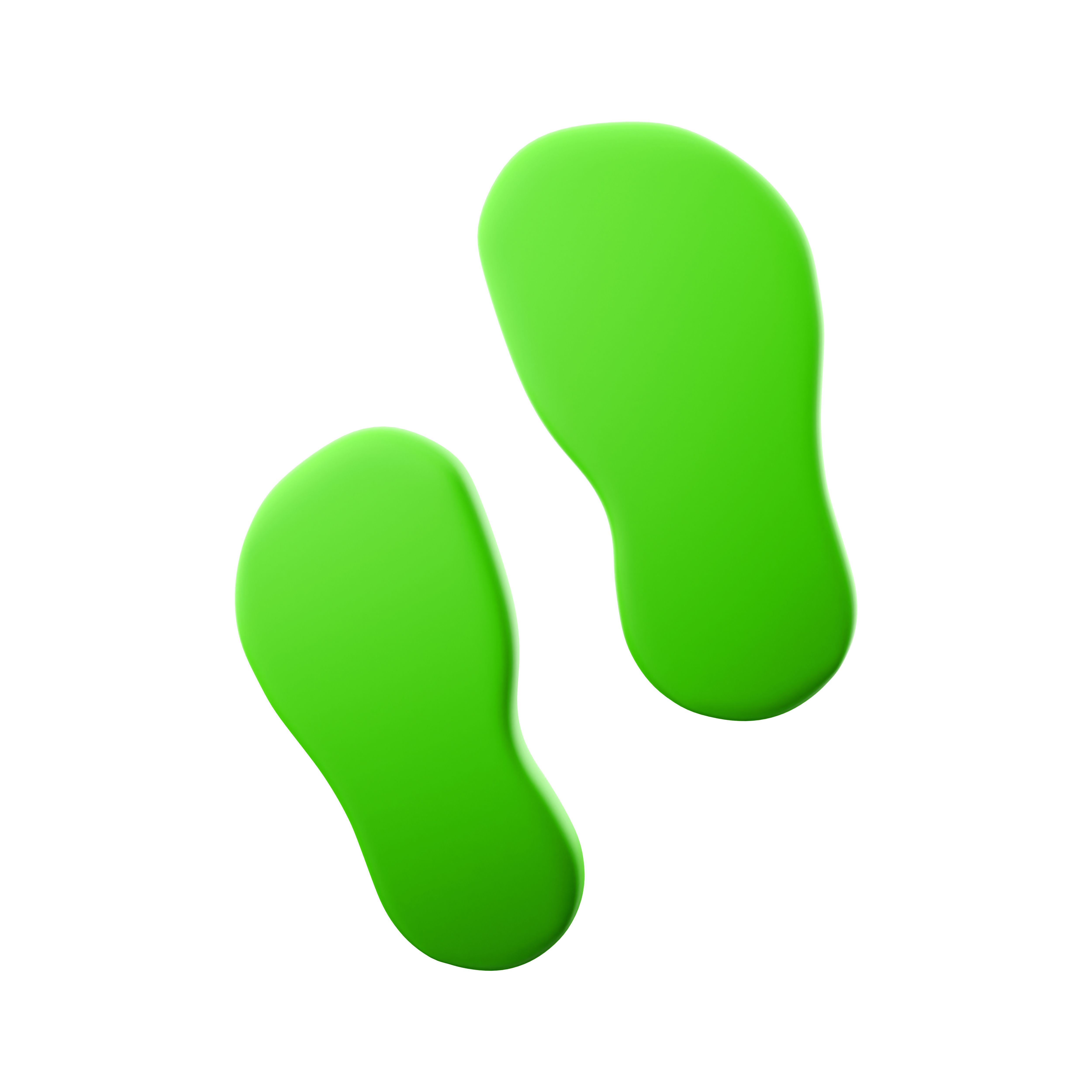 3d green slippers 3D model_2