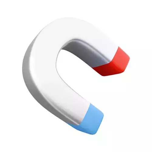 3d  magnet cartoon icon 3D model