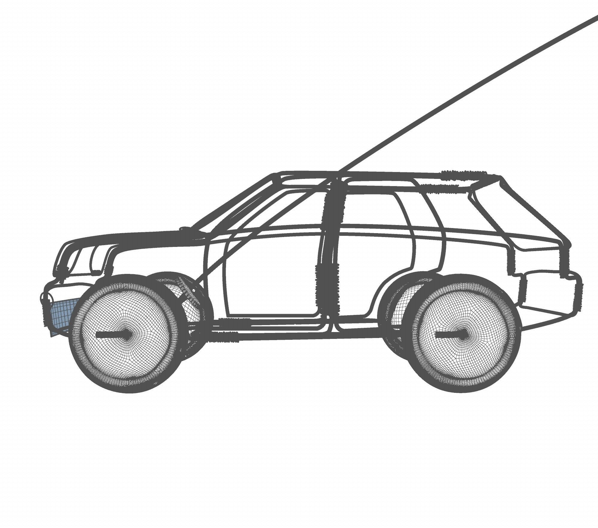 Wire Toy Car Concept 3D model | CGTrader
