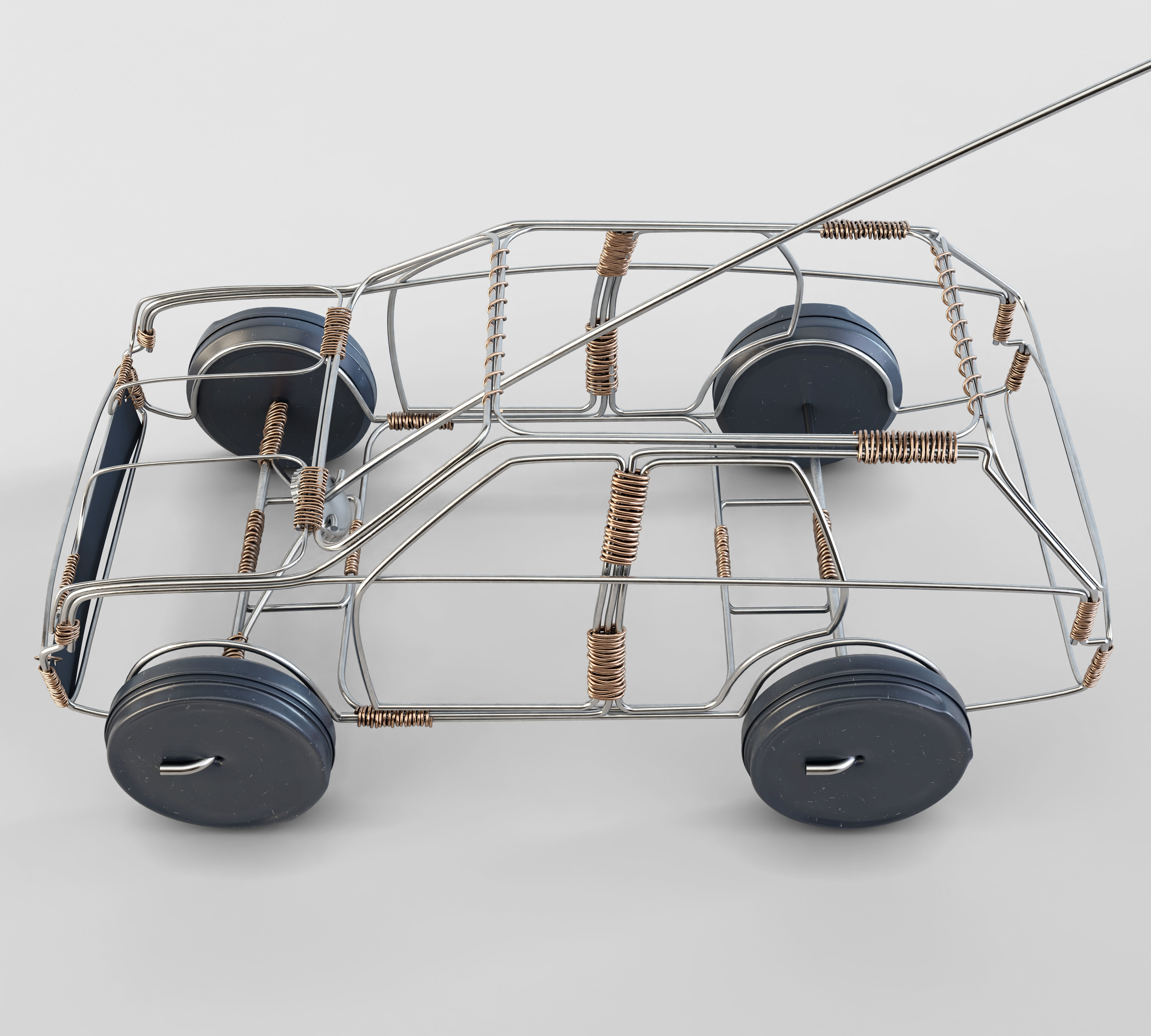 Wire Toy Car Concept 3D model | CGTrader