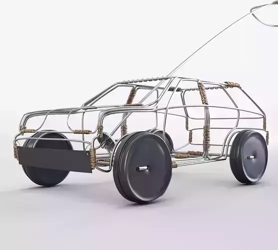 Wire Toy Car Concept 3D model