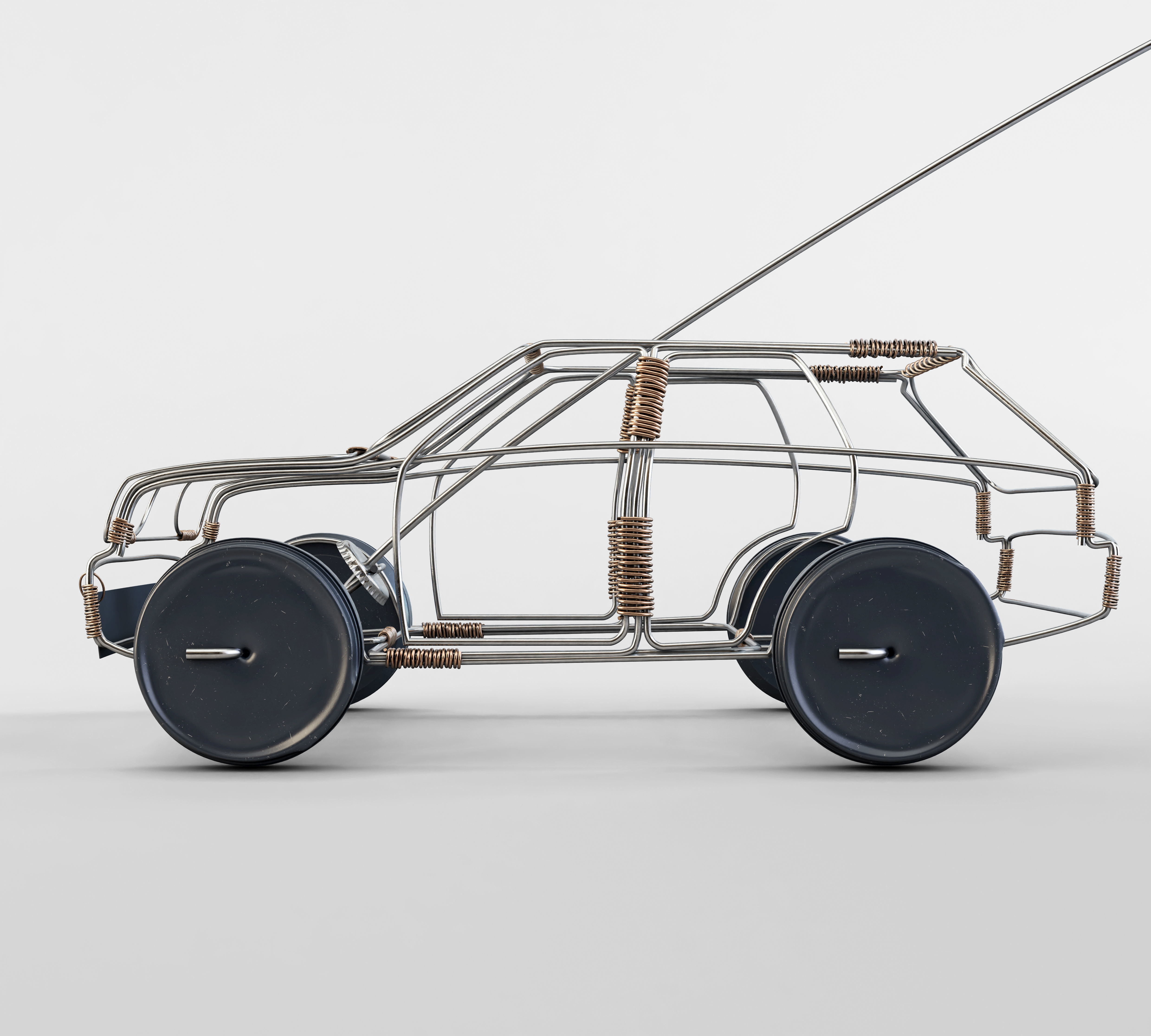 Wire Toy Car Concept 3D model | CGTrader