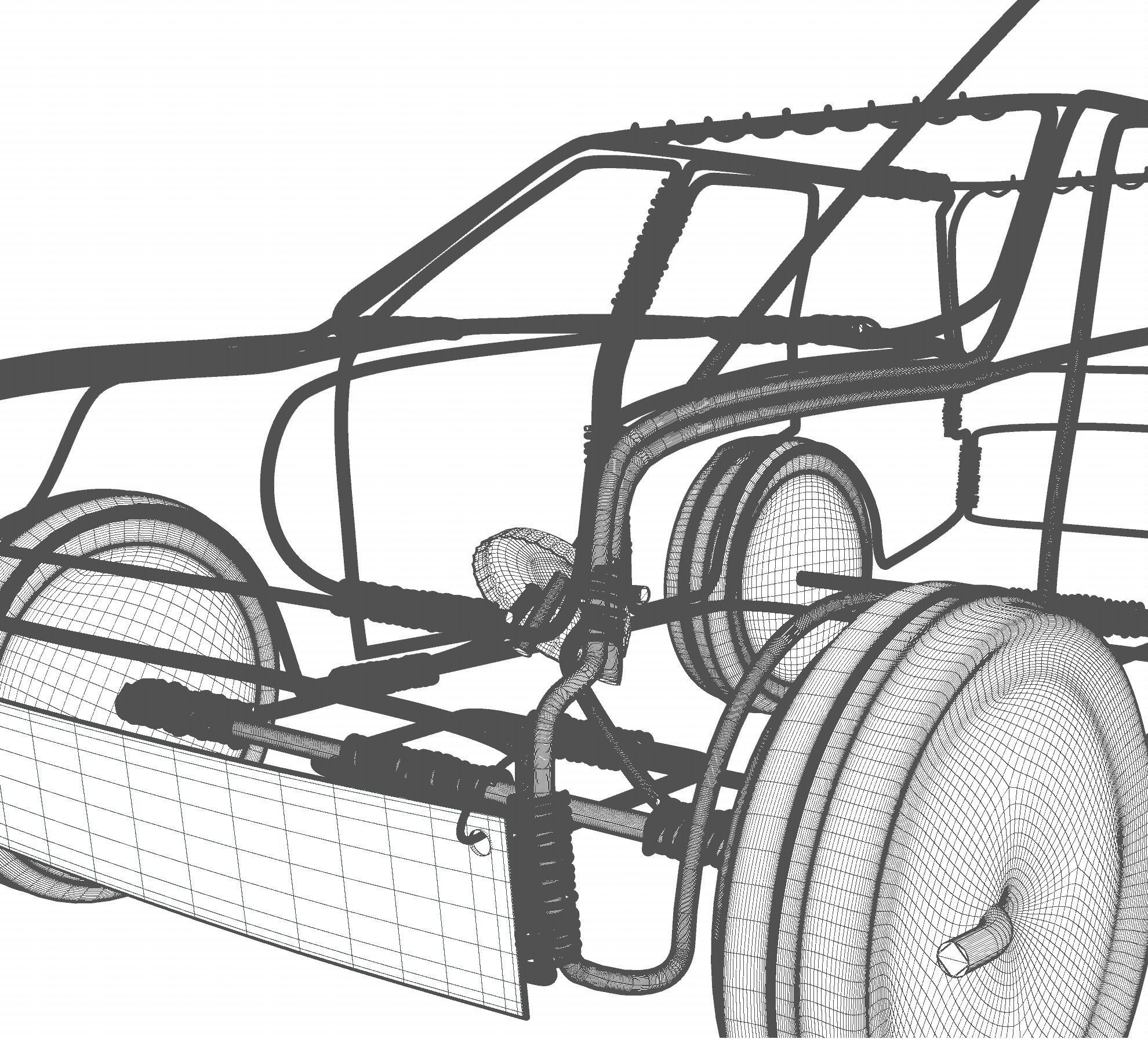 Wire Toy Car Concept 3D model | CGTrader