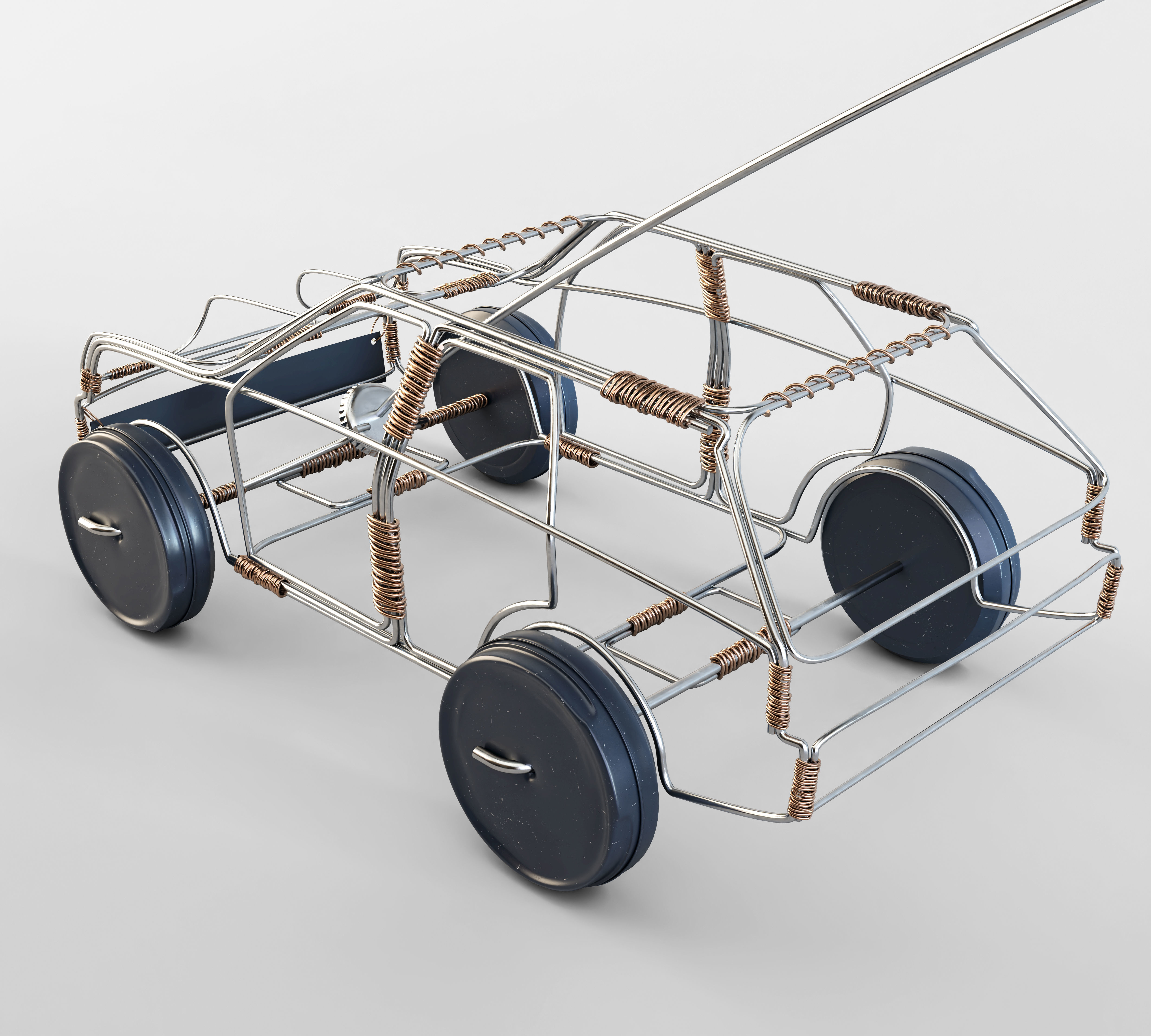 Wire Toy Car Concept 3D model | CGTrader