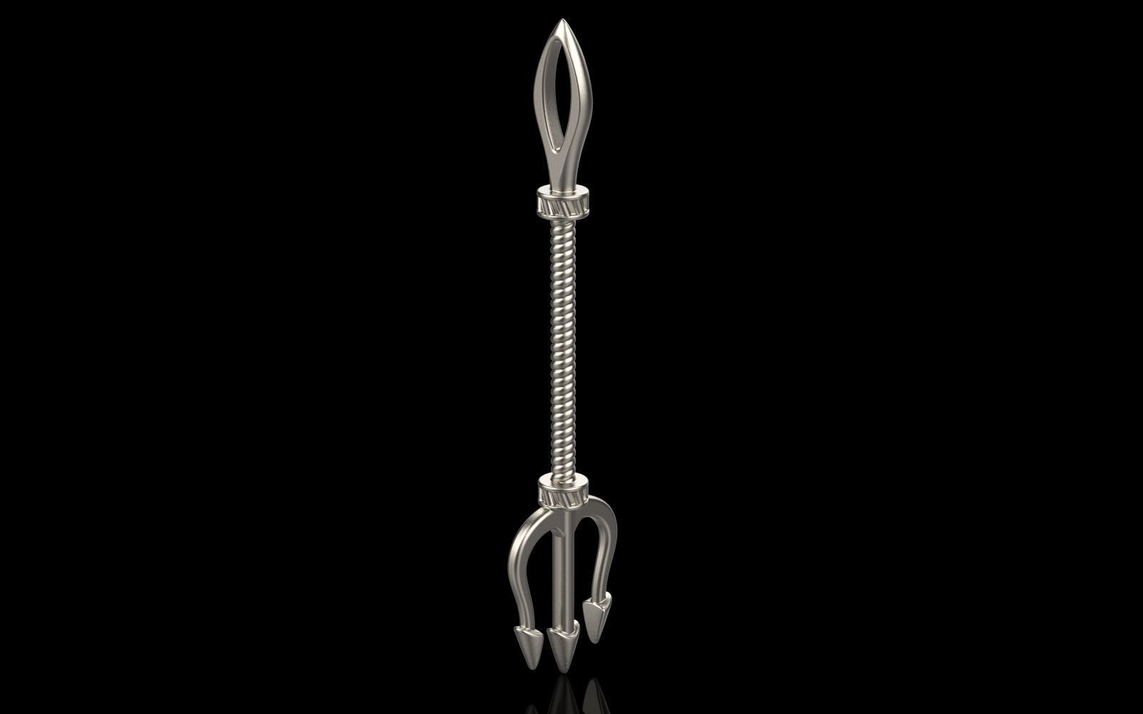 trident pendant model 364 3D print model_23