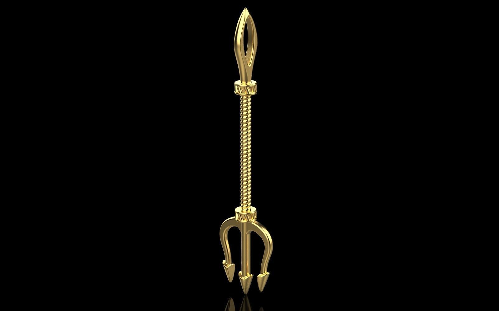 trident pendant model 364 3D print model_21