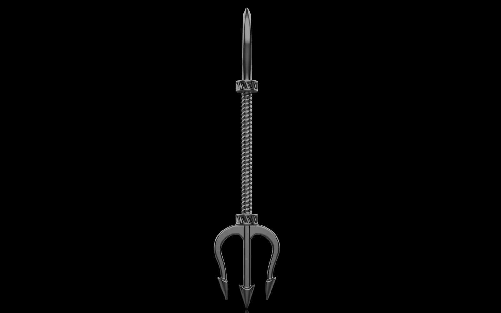 trident pendant model 364 3D print model_13