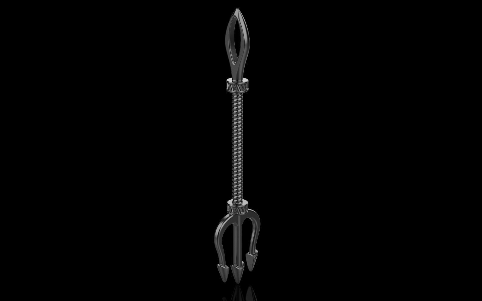 trident pendant model 364 3D print model_25
