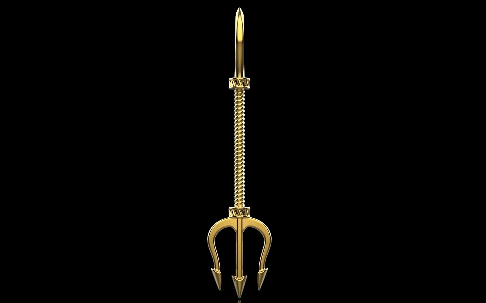 trident pendant model 364 3D print model_15