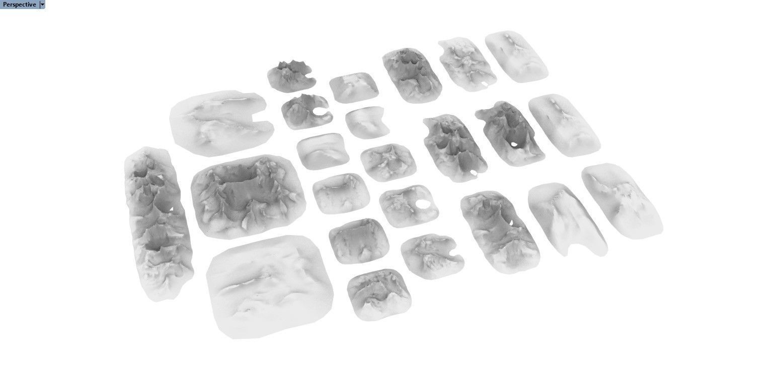 Sharp Eroded Terrain 3D print model_16