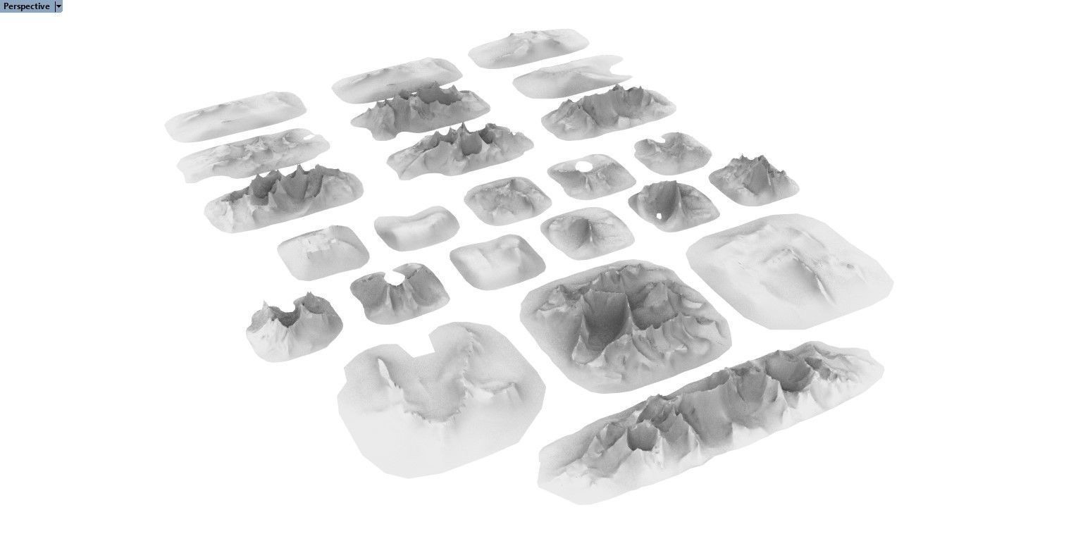 Sharp Eroded Terrain 3D print model_8