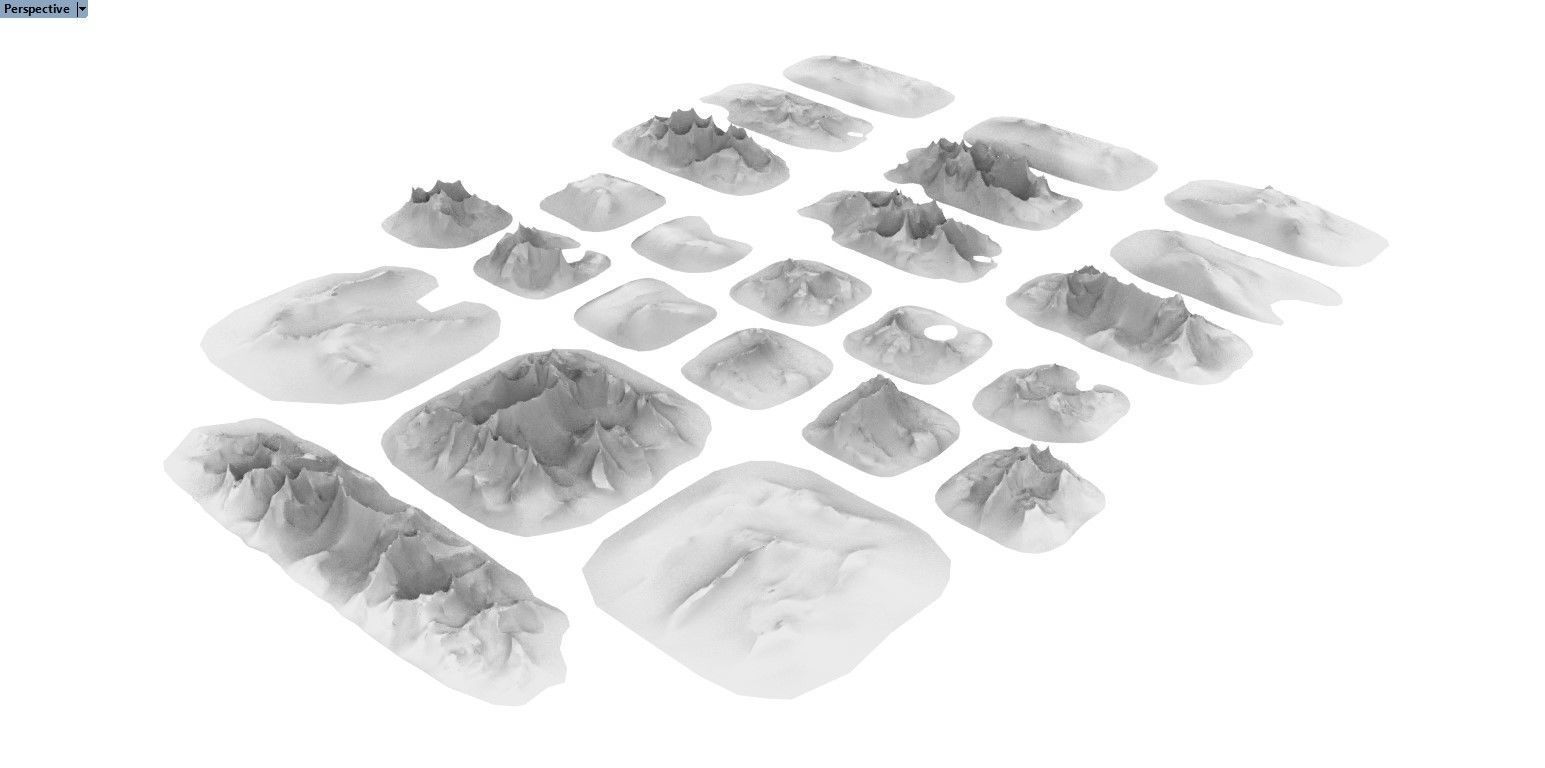 Sharp Eroded Terrain 3D print model_13