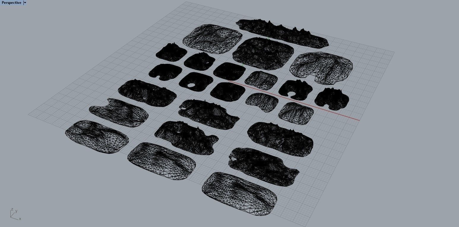 Sharp Eroded Terrain 3D print model_2