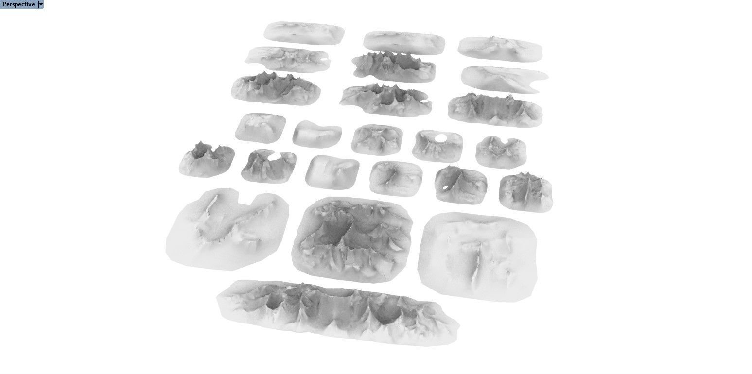 Sharp Eroded Terrain 3D print model_12