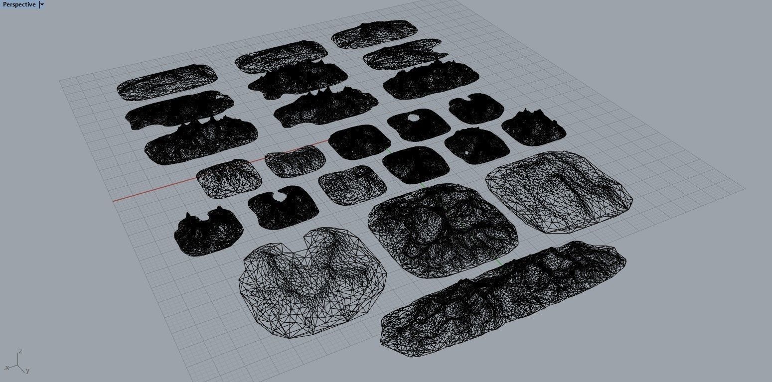 Sharp Eroded Terrain 3D print model_7