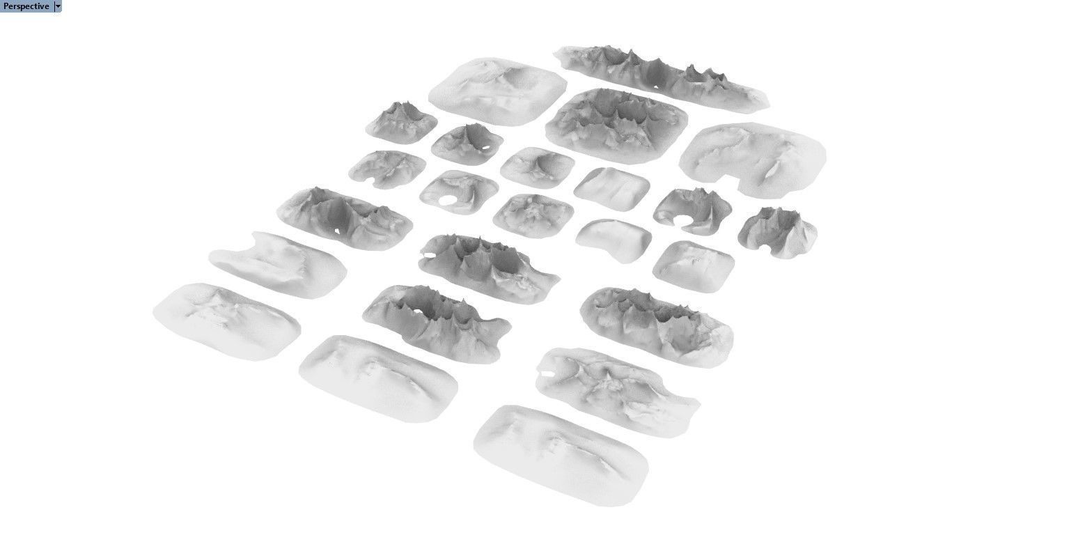 Sharp Eroded Terrain 3D print model_1