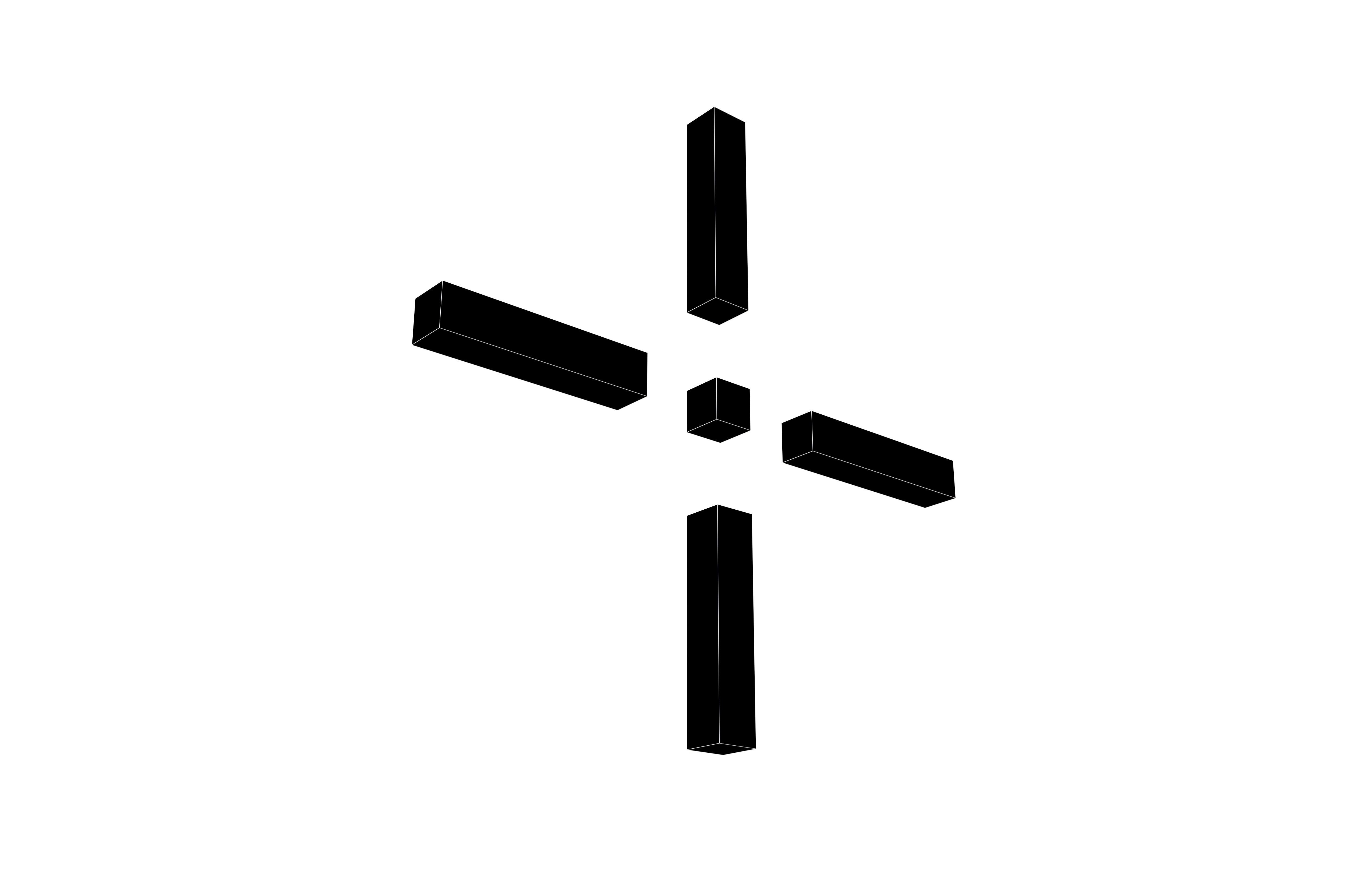 Crosshair Symbol v11 001 Low-poly 3D model_6