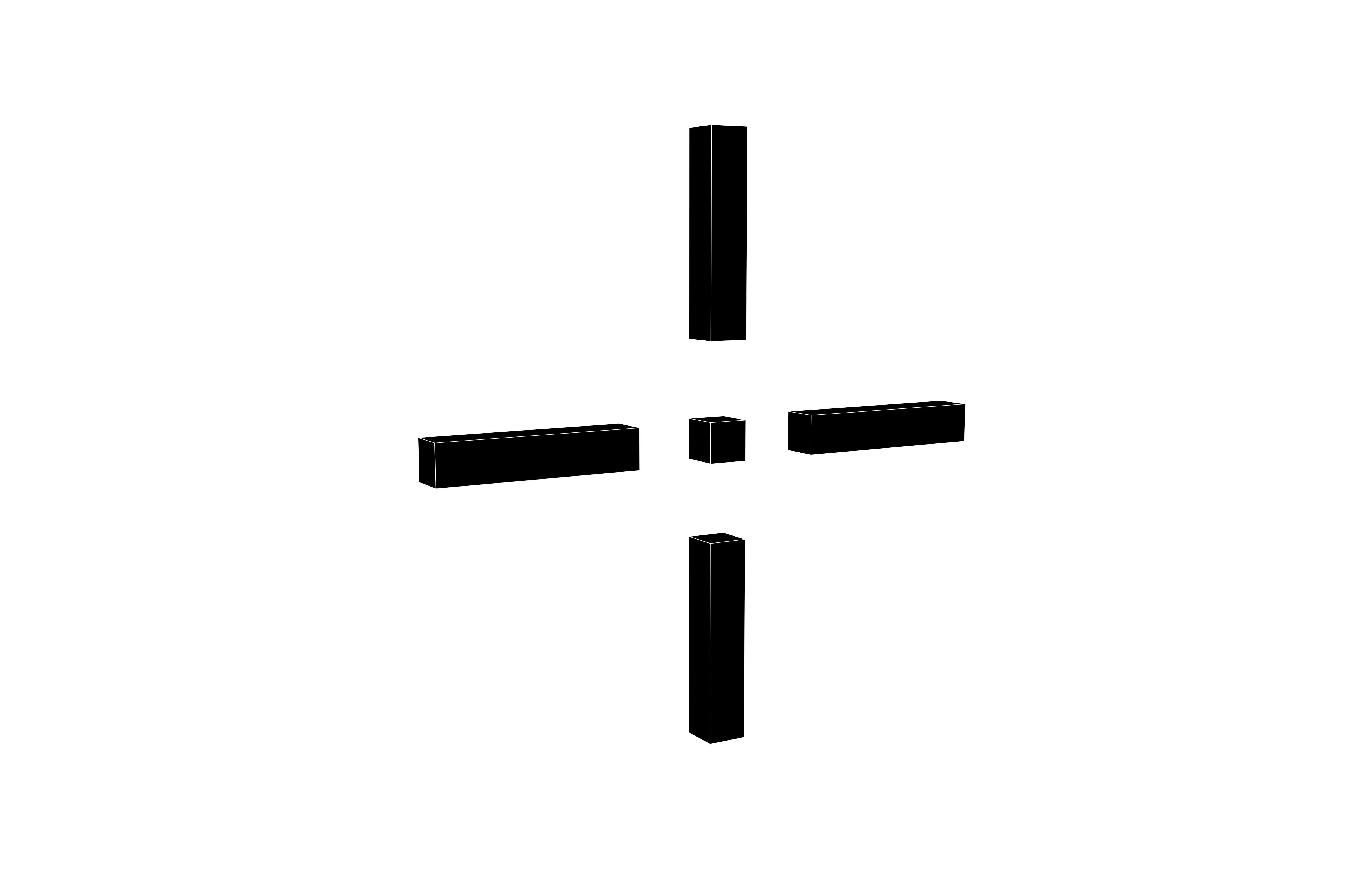 Crosshair Symbol v11 001 Low-poly 3D model_5