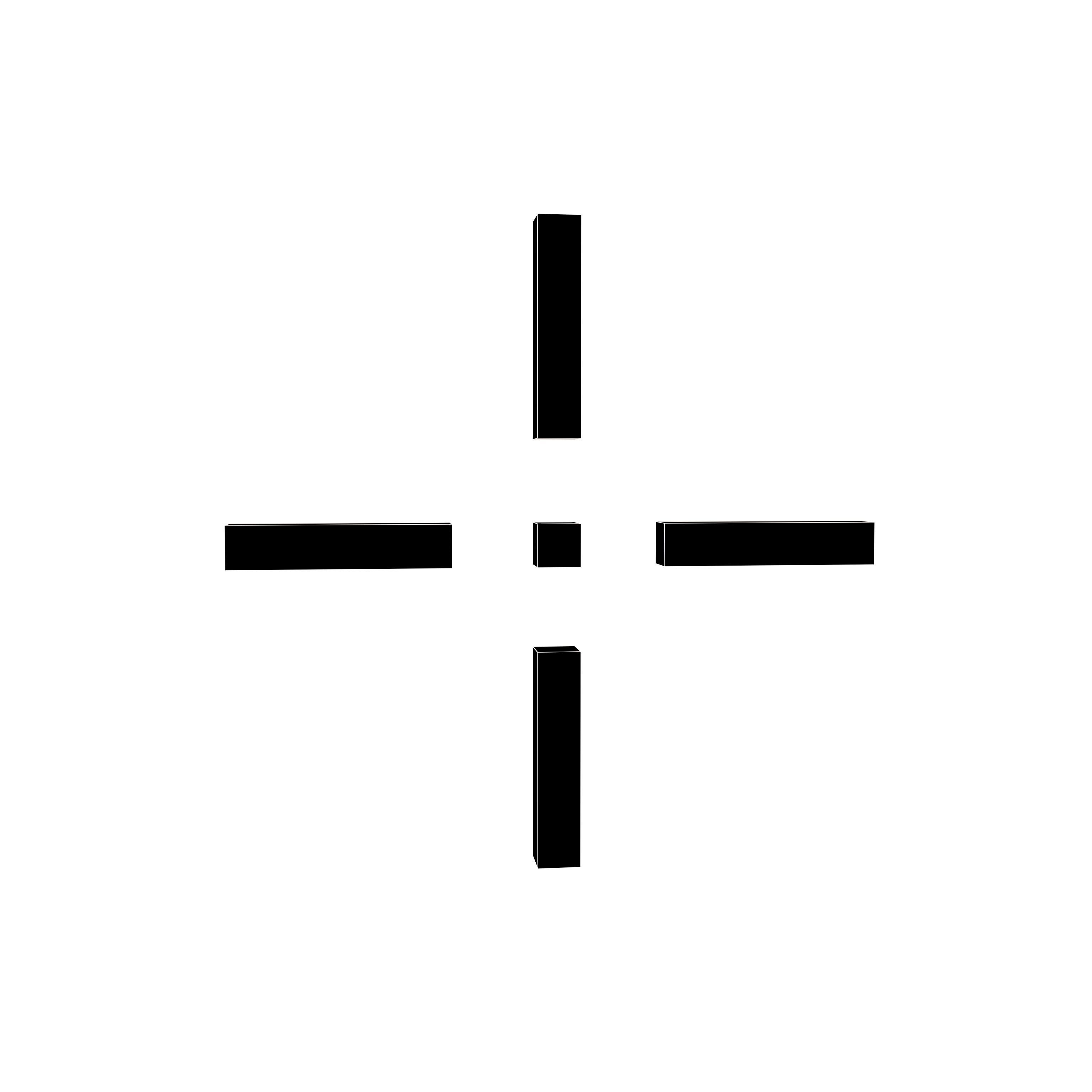 Crosshair Symbol v11 001 Low-poly 3D model_4