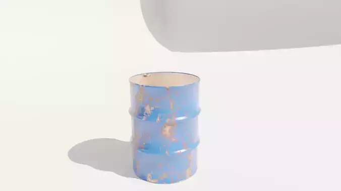 Metal Barrel MK1- Low Poly Asset 