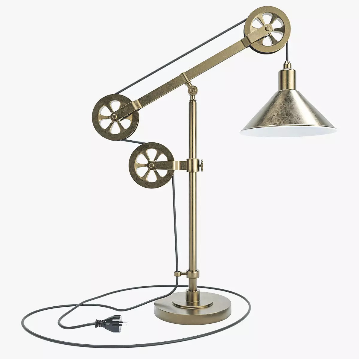 Industrial Desk Lamp 3D model