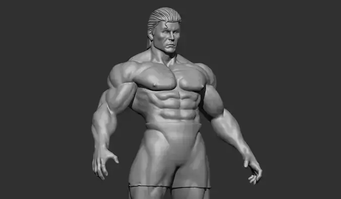 Superhero Basemesh 3D model