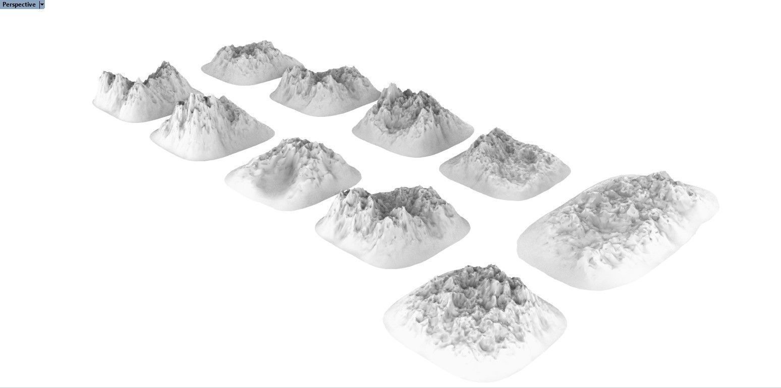 Small Sharp Rocky Obstacles 3D print model_6