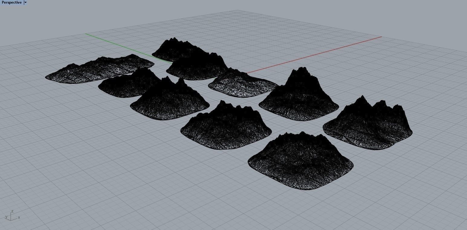 Small Sharp Rocky Obstacles 3D print model_13