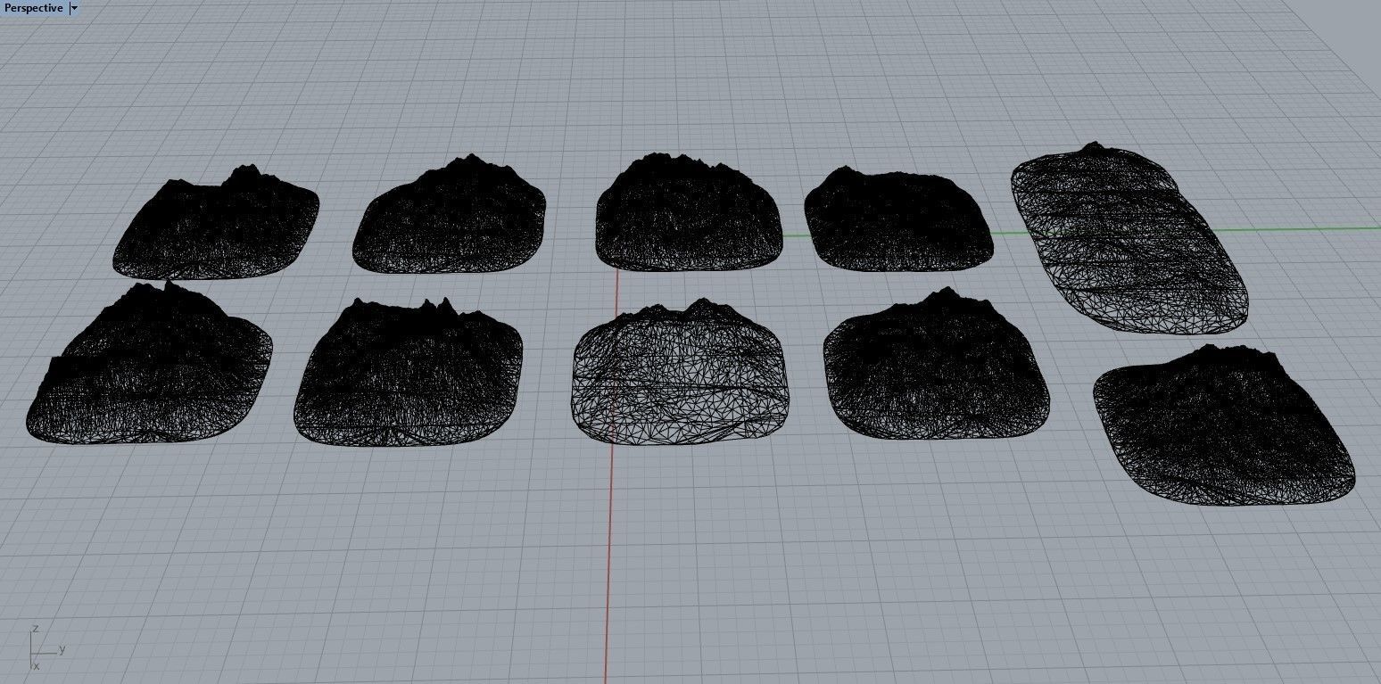 Small Sharp Rocky Obstacles 3D print model_4