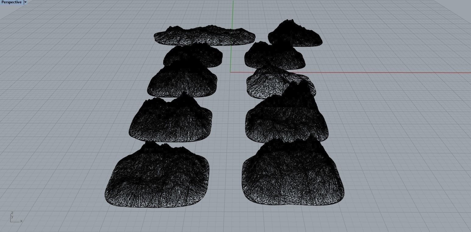 Small Sharp Rocky Obstacles 3D print model_16