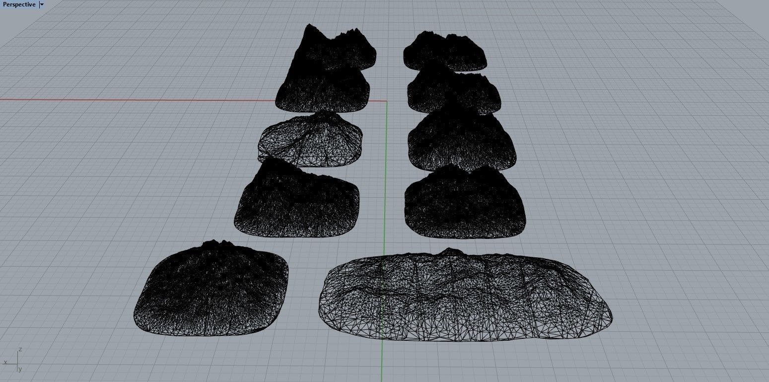 Small Sharp Rocky Obstacles 3D print model_8