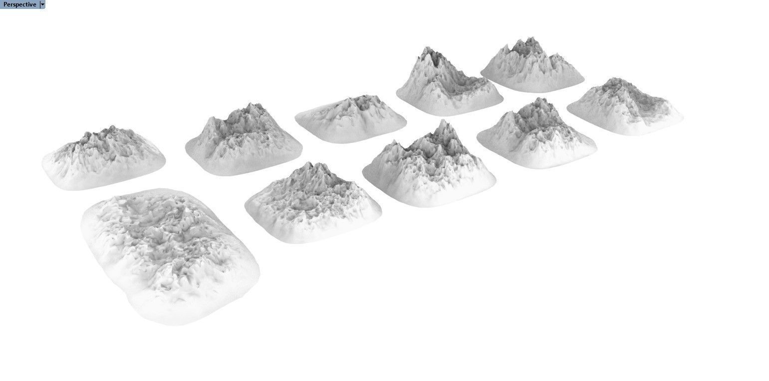 Small Sharp Rocky Obstacles 3D print model_10