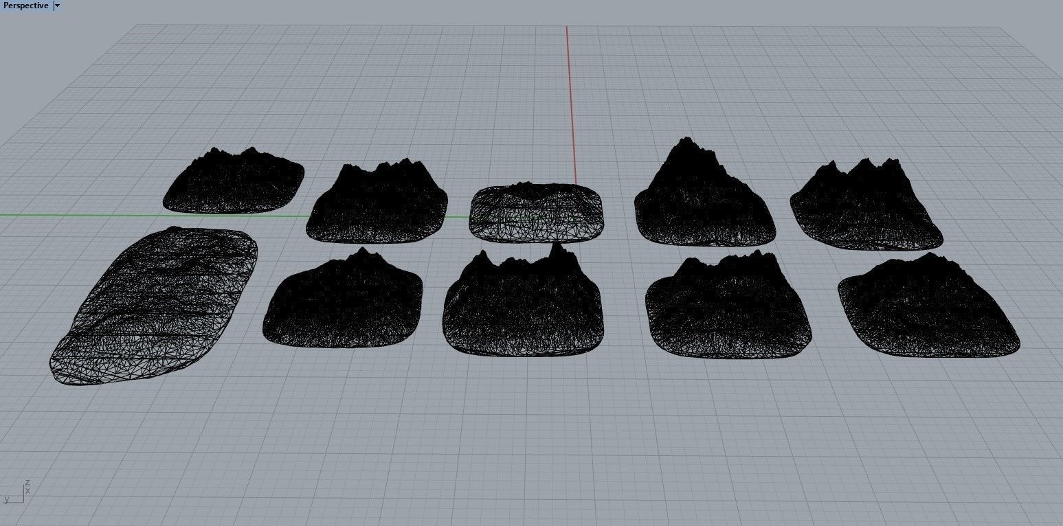 Small Sharp Rocky Obstacles 3D print model_12