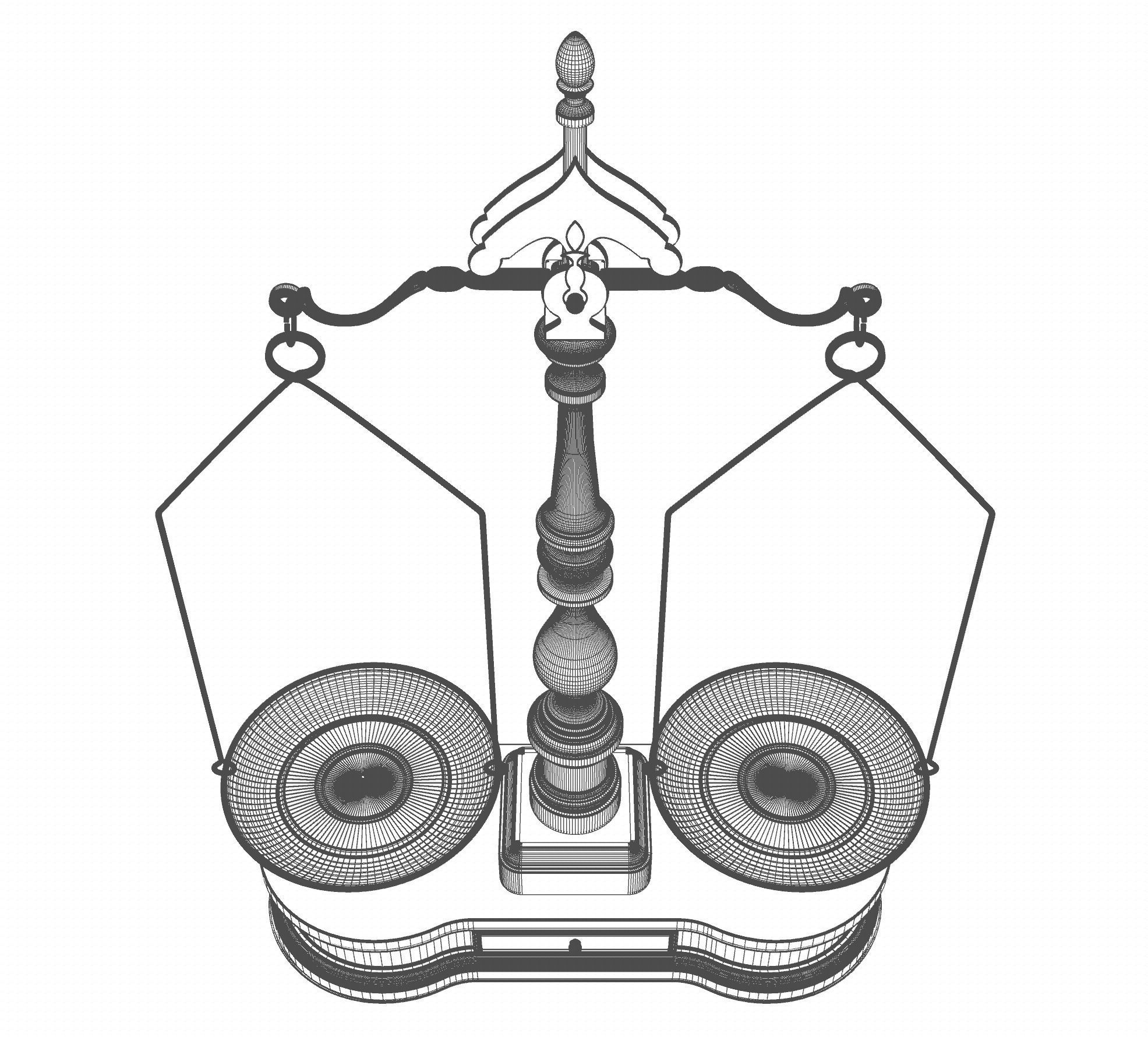 Ornate Justice Scale 3D model_17