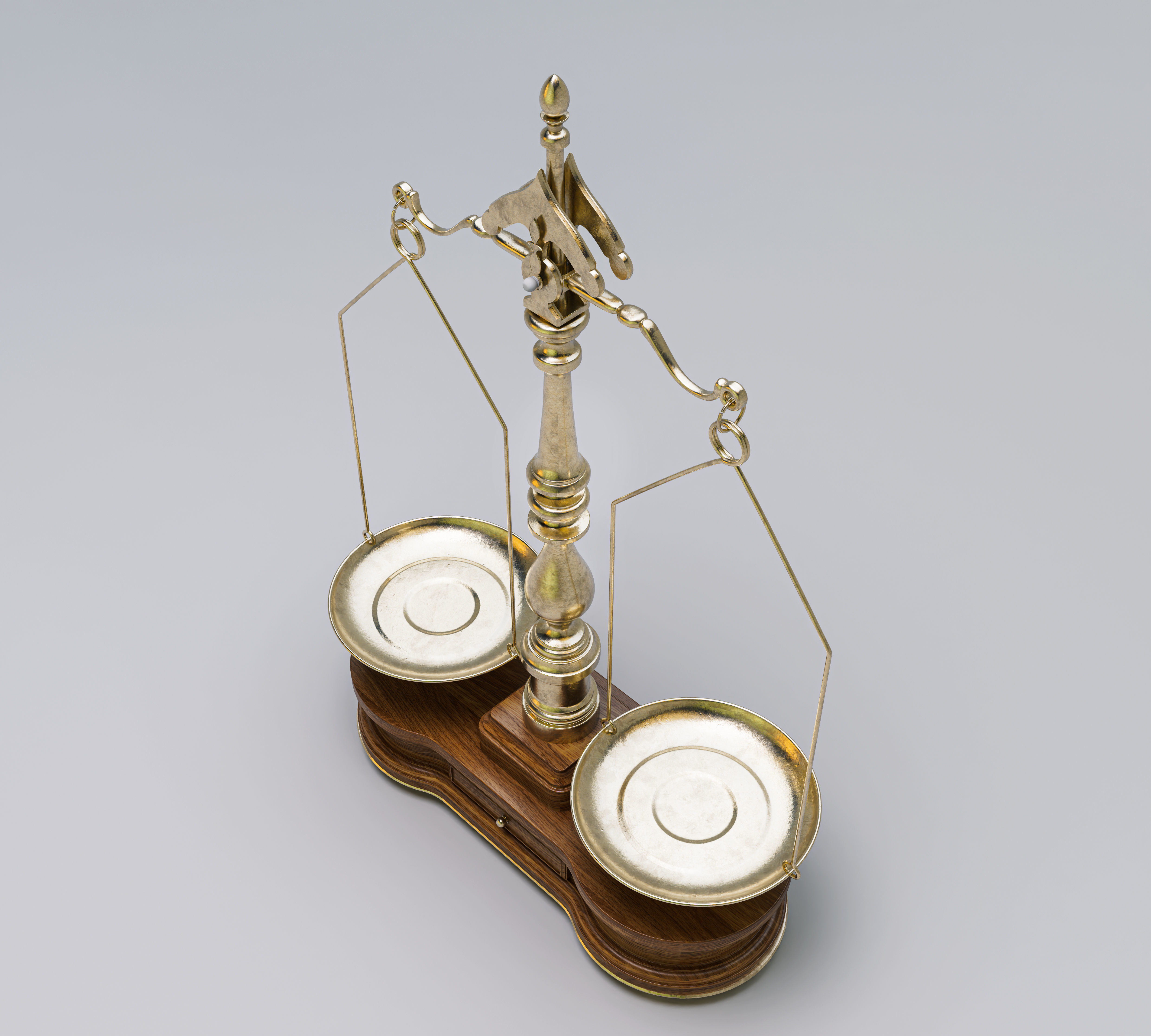 Ornate Justice Scale 3D model_9