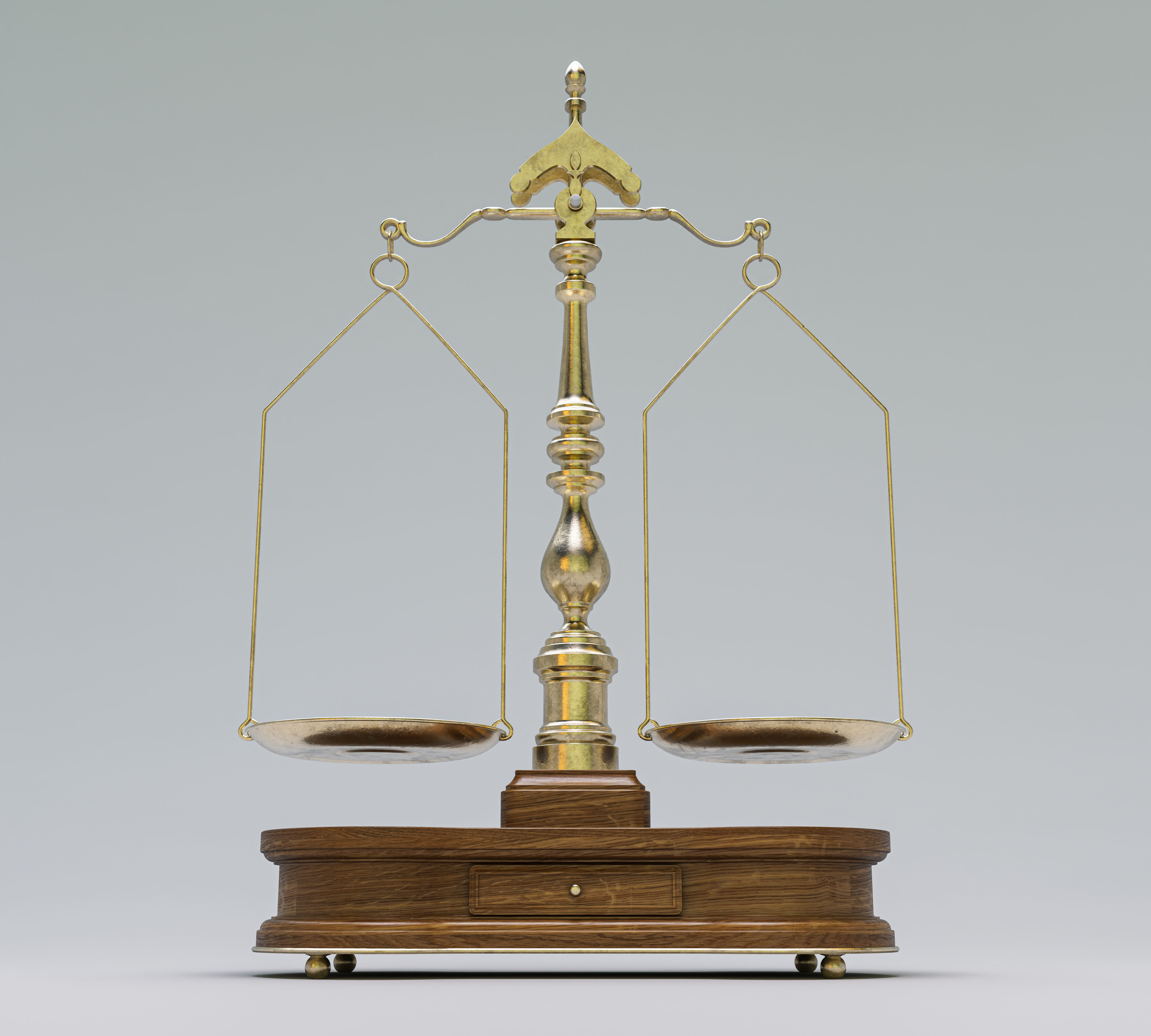 Ornate Justice Scale 3D model_7