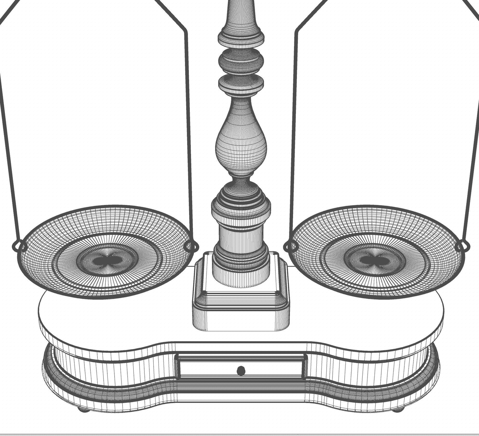 Ornate Justice Scale 3D model_13