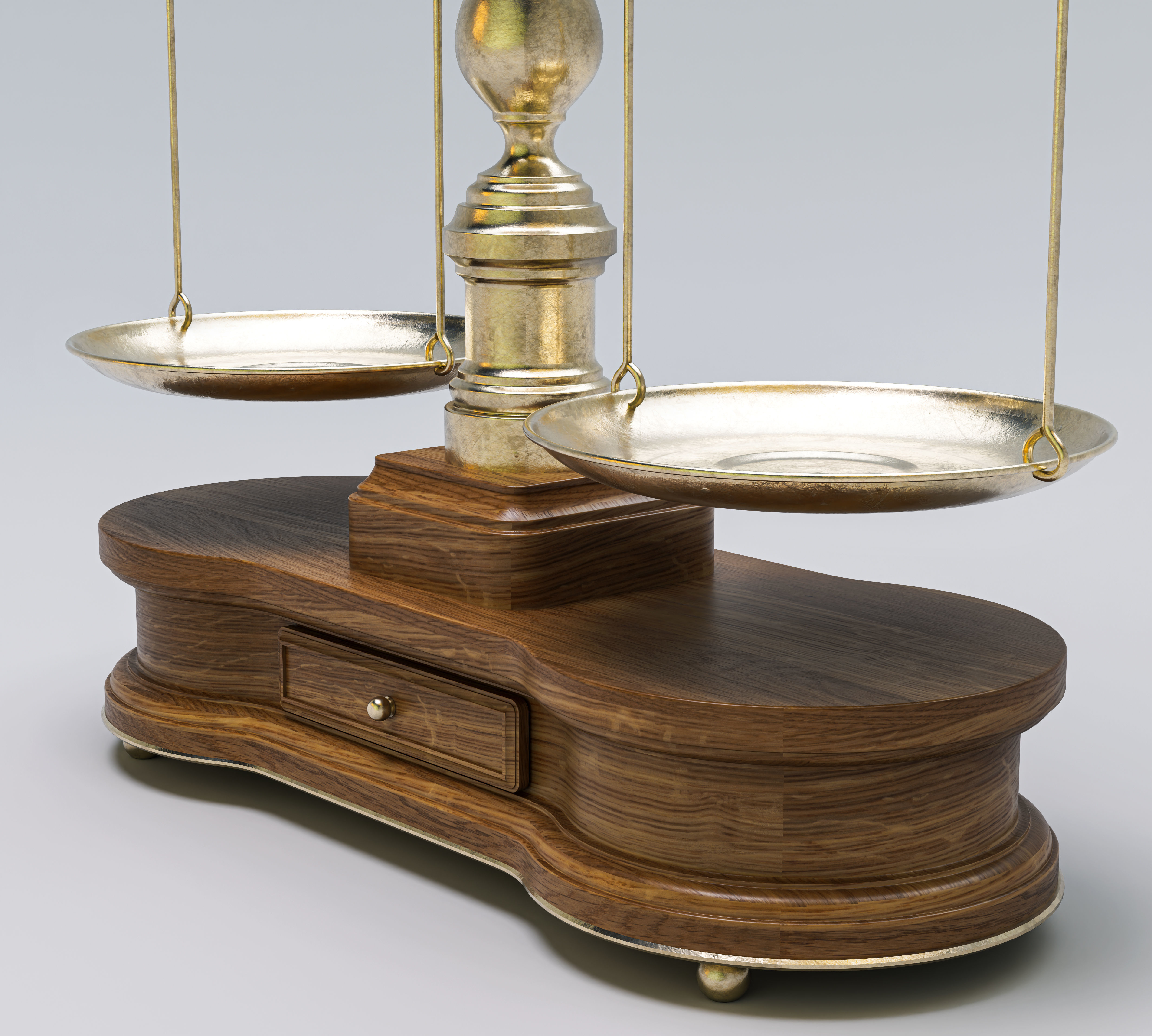Ornate Justice Scale 3D model_4