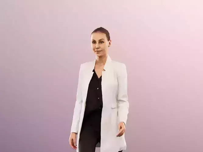 Carolin 13505 - Elegant Woman Walking Up Stairs 