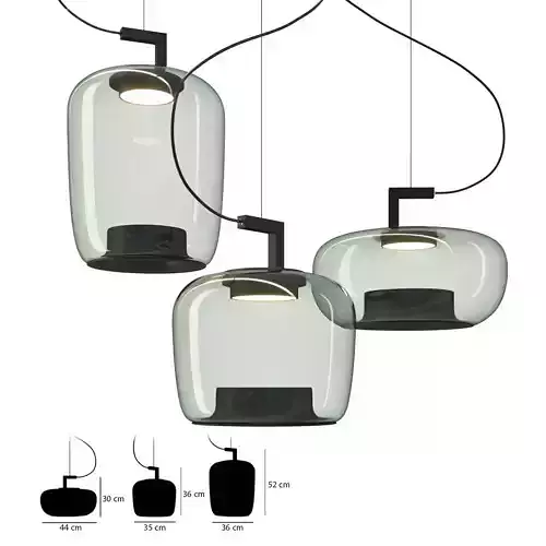 Pendant Lamp Brokis Double 3D model