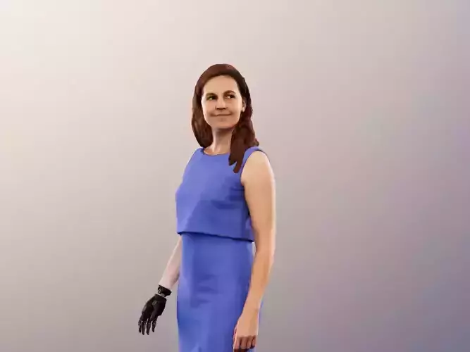 Nadine 13454 - Walking Elegant Woman With Prosthetic Hand