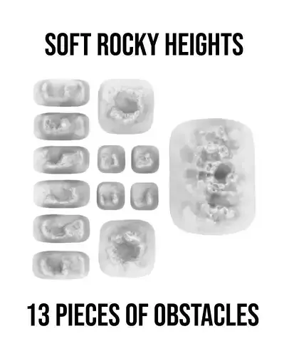 Soft Rocky Heights 3D print model