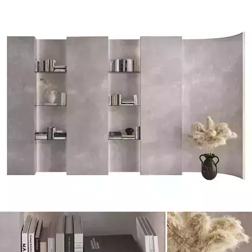 Bookcase set 11 3D model