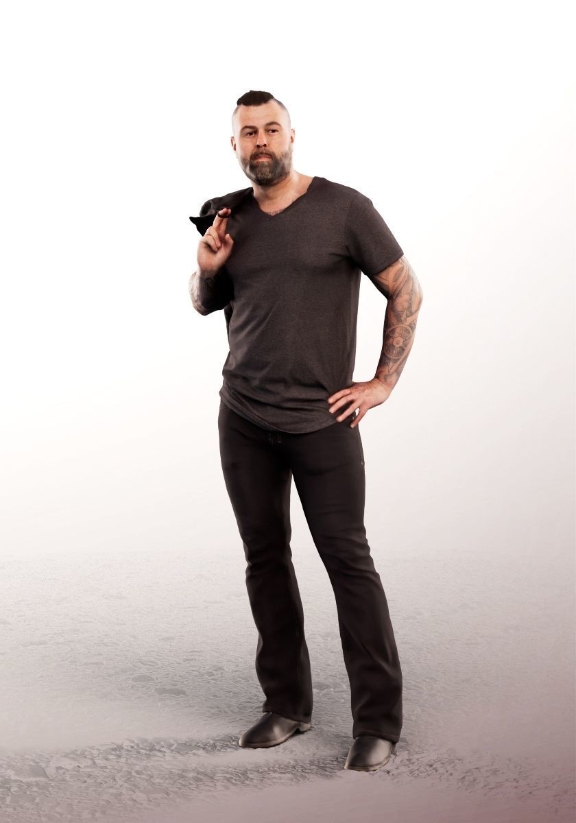 Olaf 13331 - Standing Casual Man With Jacket Low-poly 3D model_1