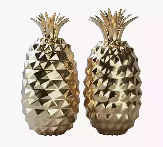 Golden Pineapple Decorations