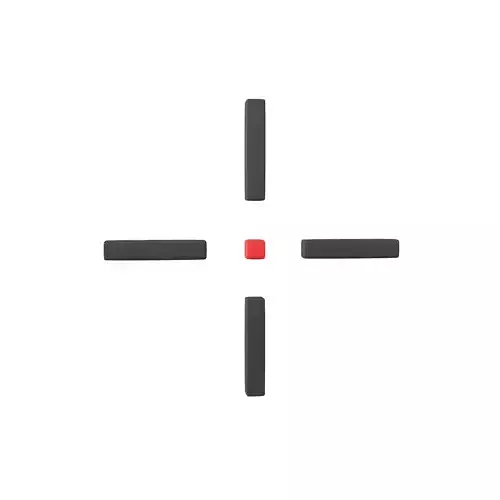 Crosshair Symbol v12 001 Low-poly 3D model