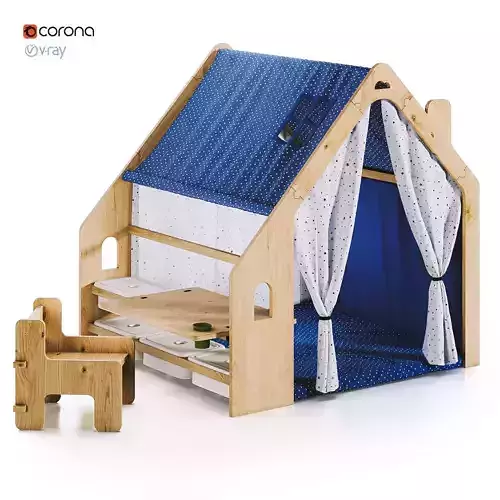 Kid Table 02 -PlayHouse 3D model