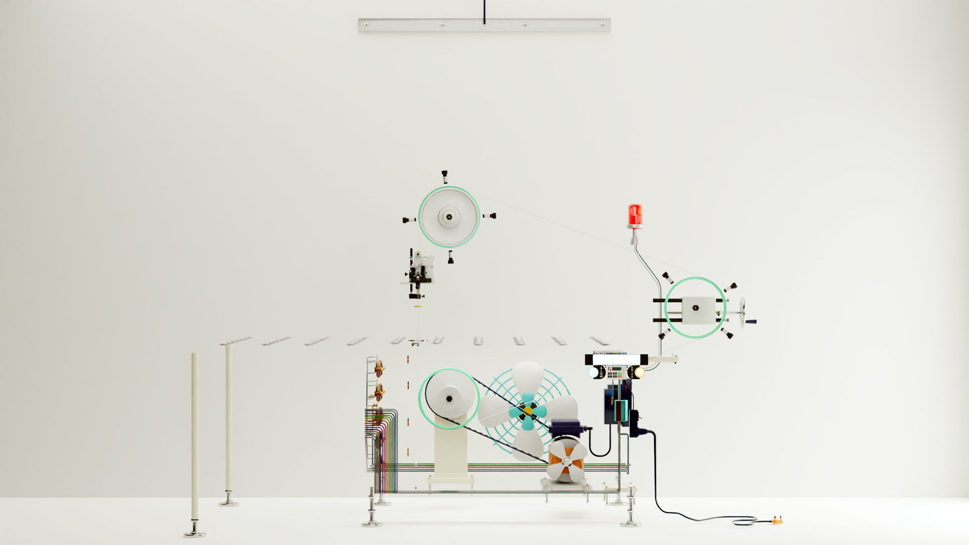 Band Knife Fabric Cutting Machine - 3D Model 3D model_20