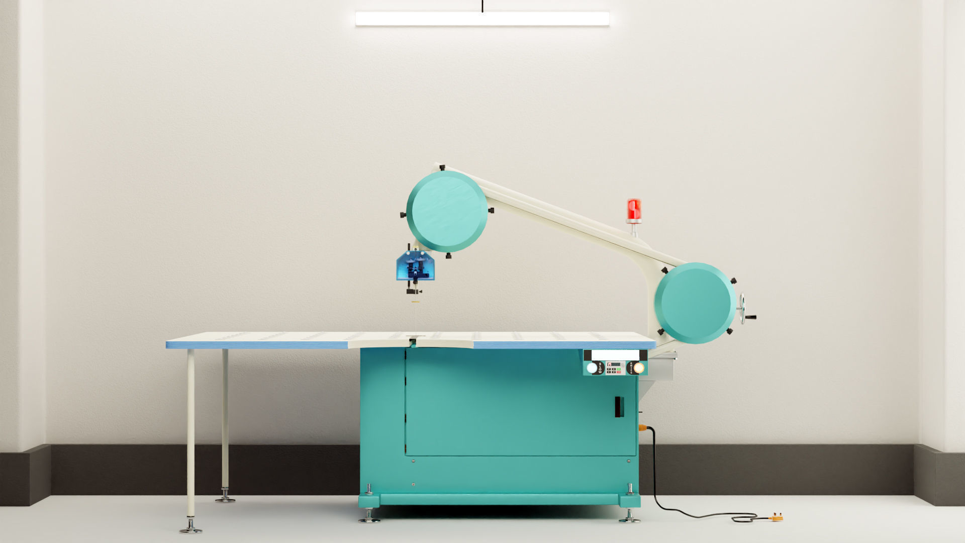 Band Knife Fabric Cutting Machine - 3D Model 3D model_2